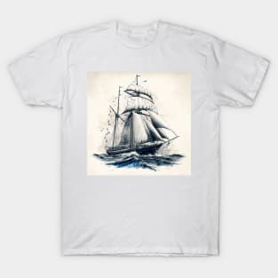 On the high seas V T-Shirt